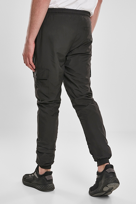 CARGO NYLON TRACK PANTS BLACK 3