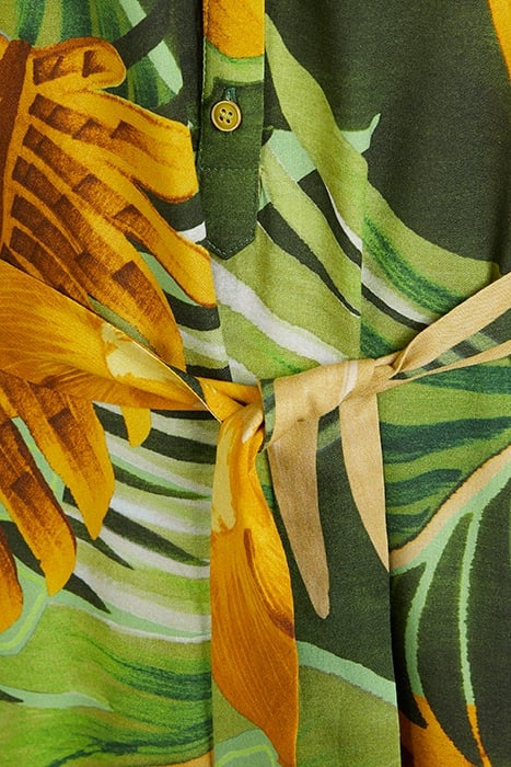 GREEN MIDI BLOUSE DRESS 3