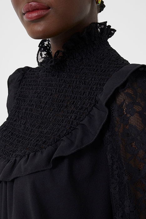 THORA CREPE LACE MIX TOP BLACK 6