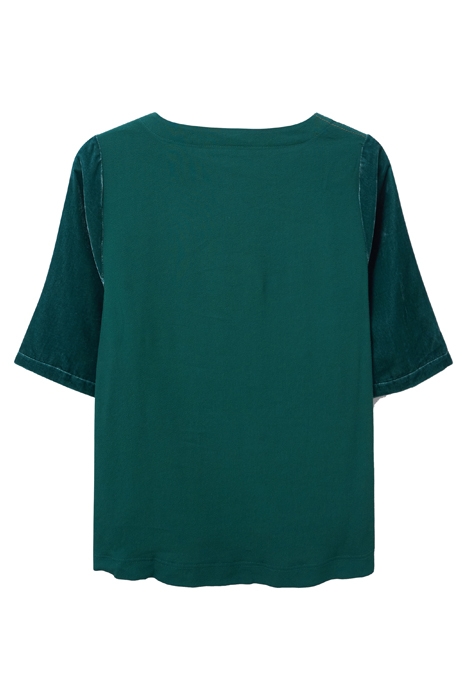 VIOLA VELVET TOP MID TEAL 4