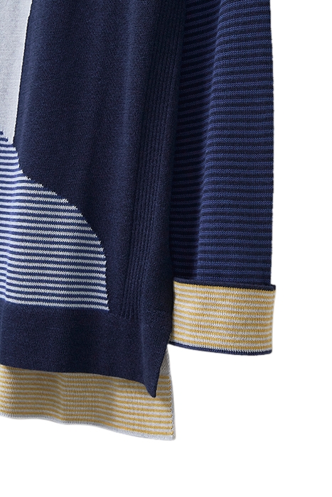 OLIVIA ABSTRACT JUMPER GREY MULTI 5