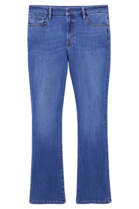 SARA SLIM FLARE JEAN MID DENIM 1