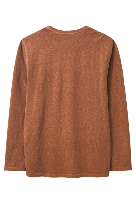 LONG SLEEVE ABERSOCH TEE DEEP BROWN 4