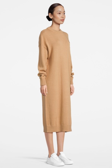 KNITTED JUMPER DRESS W802 WARM TAN 3