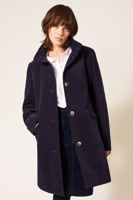 KARLA VELVET COAT DARK PURPLE 2