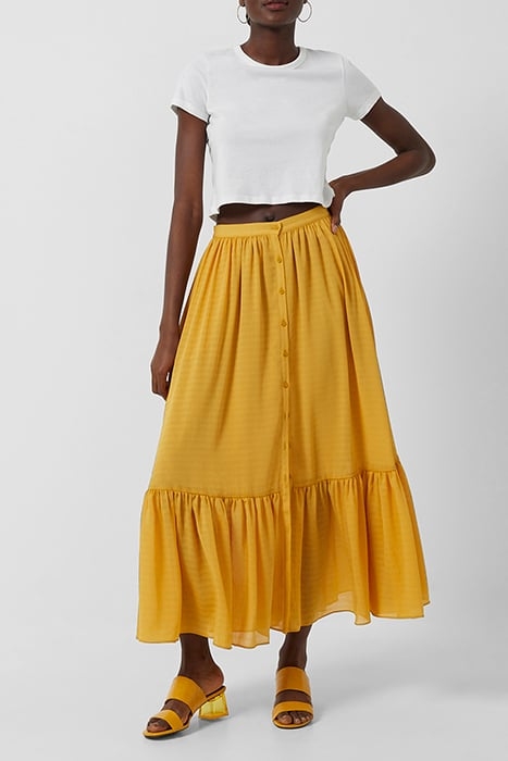 ANITTA CORA DRAP RUF HEM MI SK BRIGHT GOLD 2