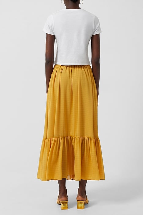 ANITTA CORA DRAP RUF HEM MI SK BRIGHT GOLD 3