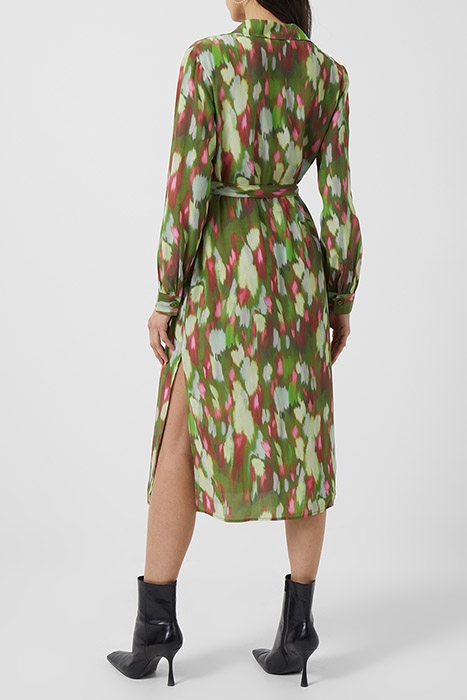 INNES DELPHINE SHIRT DRESS ALGAE GREEN MULTI 3