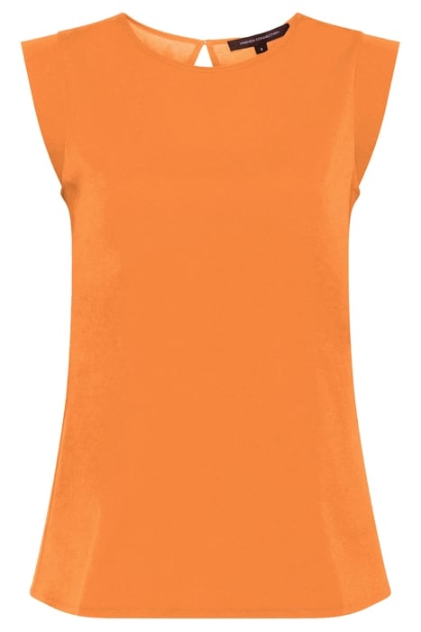 CREPE LIGHT CAPPED SLEEVE TEE BURNT ORANGE 6
