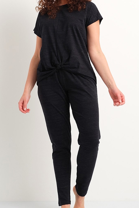 NW TOP TSHIRT SS TIARA SPACE DYE BLACK / PINK 2