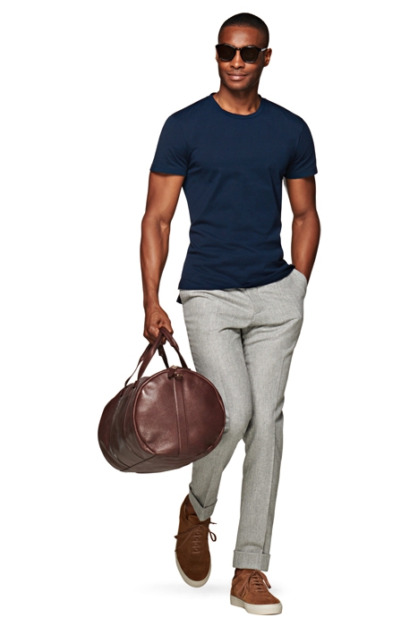 NAVY CREWNECK T-SHIRT 2