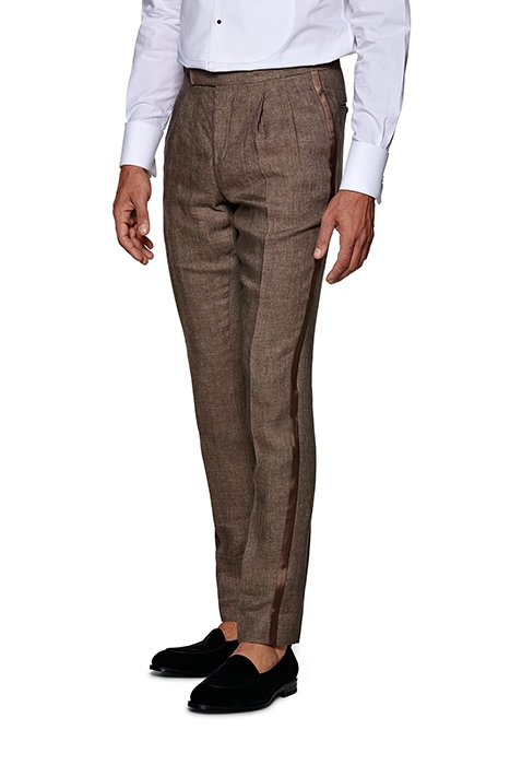MID BROWN THREE-PIECE LAZIO TUXEDO 4