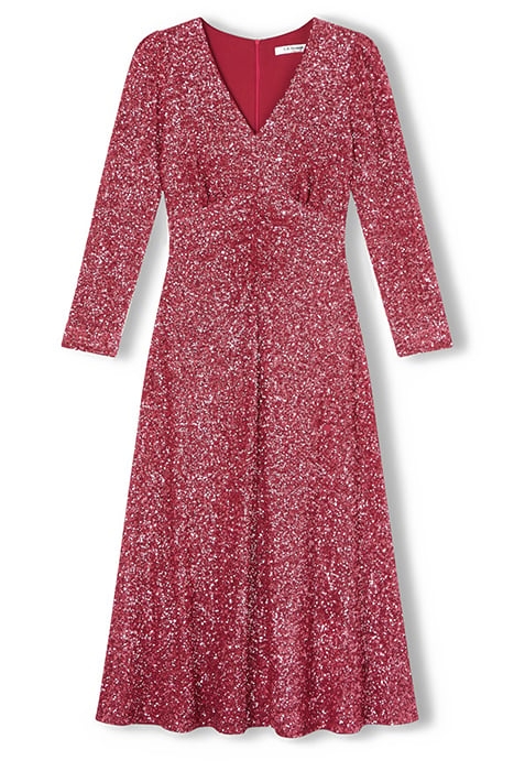 GABRIELLE MIDI DRESS PINK 4