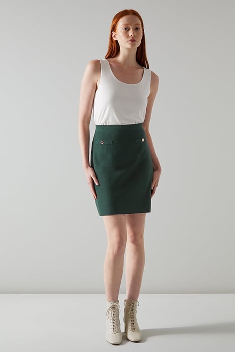 PARIS MINI SKIRT DARK GREEN 2