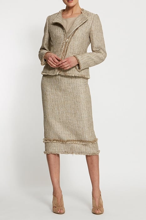 JOAN GOLD BOUCLE SKIRT 4