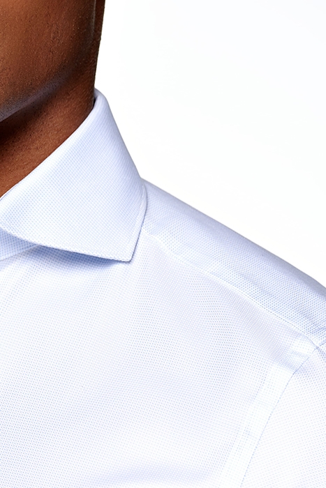 LIGHT BLUE CHECKED SLIM FIT SHIRT 6