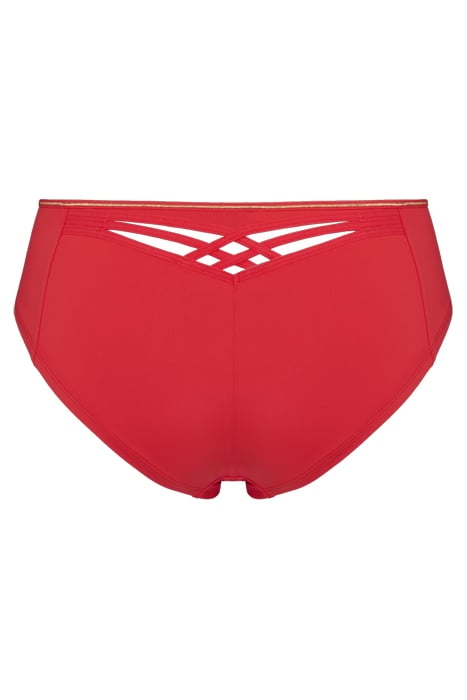 DAME DE PARIS POMEGRANATE AND GOLD BRAZILIAN BRIEFS 4
