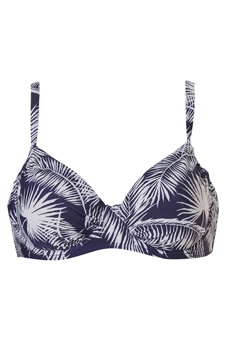SW BRA UNDERW. COVERING BODEE PALM LEAF NOCTURNAL BLUE 1
