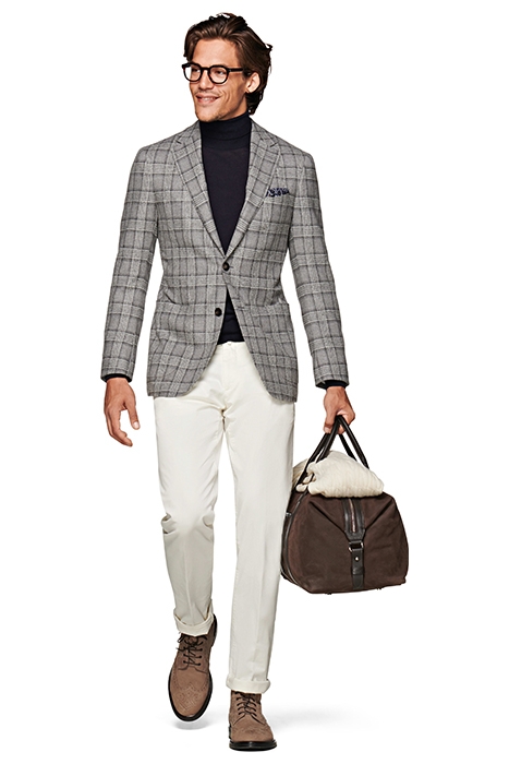 GREY CHECKED HAVANA BLAZER 1