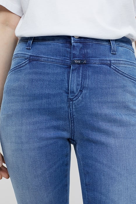 SKINNY PUSHER LONG JEANS MID BLUE 4