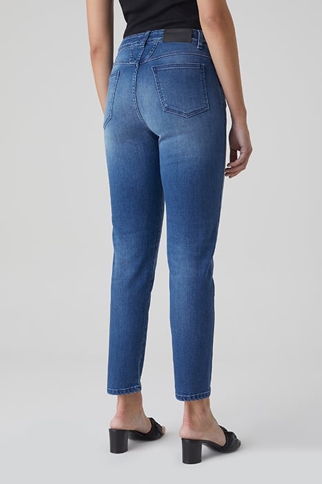 PEDAL PUSHER JEANS MID BLUE 2