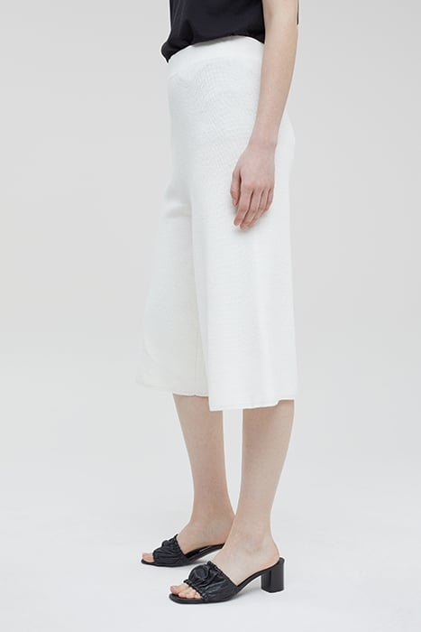 KNITTED CULOTTES SKIRTS IVORY 4