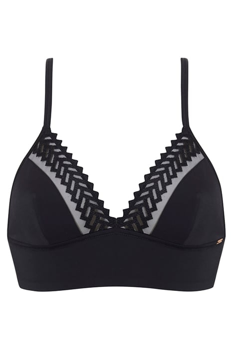 CO BRA WF TSHIRT TRIANGLE BRALETTE GRAP BLACK 1
