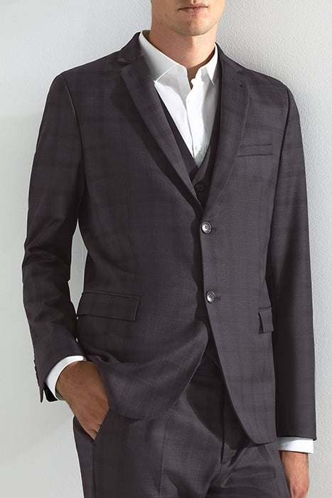 INDIGO CHECKED TRAVEL SUIT SUIT JACKET 4