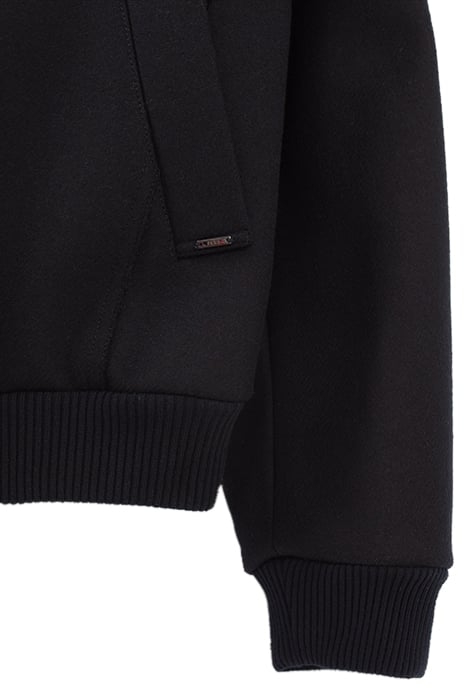 NAVY BLUE RECYCLED WOOL COAT 7