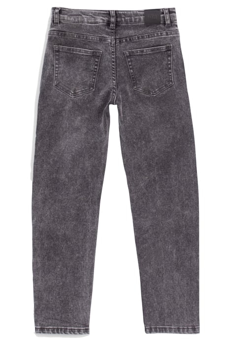 BOYS’ MEDIUM GREY RELAXED JEANS WITH PLACED WORN PATCHES MED 2