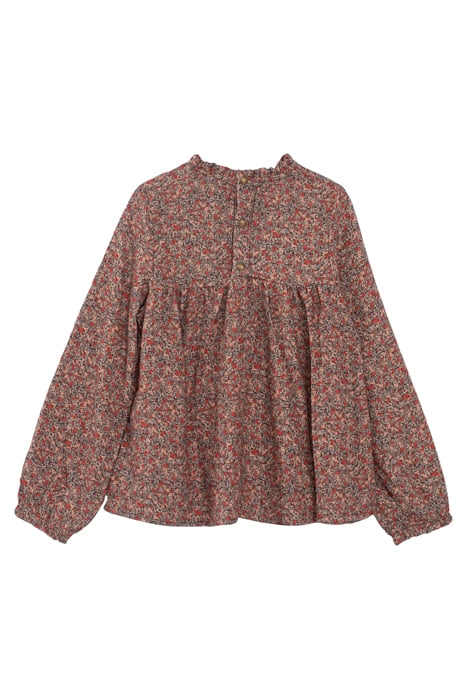 GIRLS’ NAVY MICRO-FLOWER PRINT BLOUSE NAVY 2