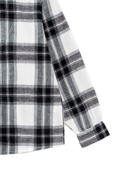 GIRLS’ OFF-WHITE SHIRT WITH BLACK CHECKS OFF-WHITE 3