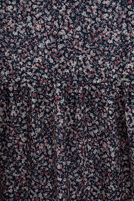 GIRLS’ DARK NAVY MICROFLOWER PRINT DRESS NAVY 4