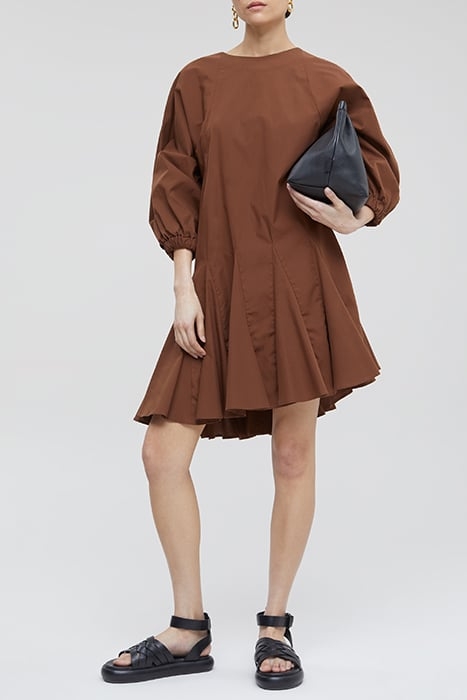 CLOSED WOMEN SHORT GODET DRESS DRESSES BRAZIL NUT 2