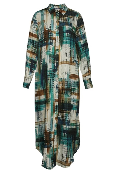 LONG SHIRT DRESS LS MULTI 1