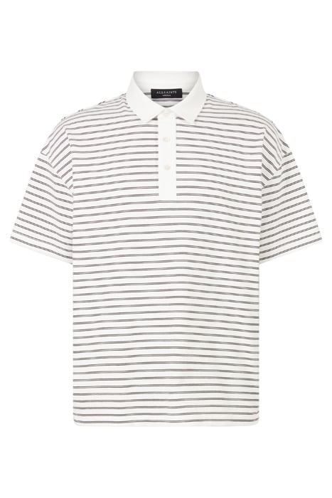 AVE SS POLO CHALK WHT/JET BLK 6