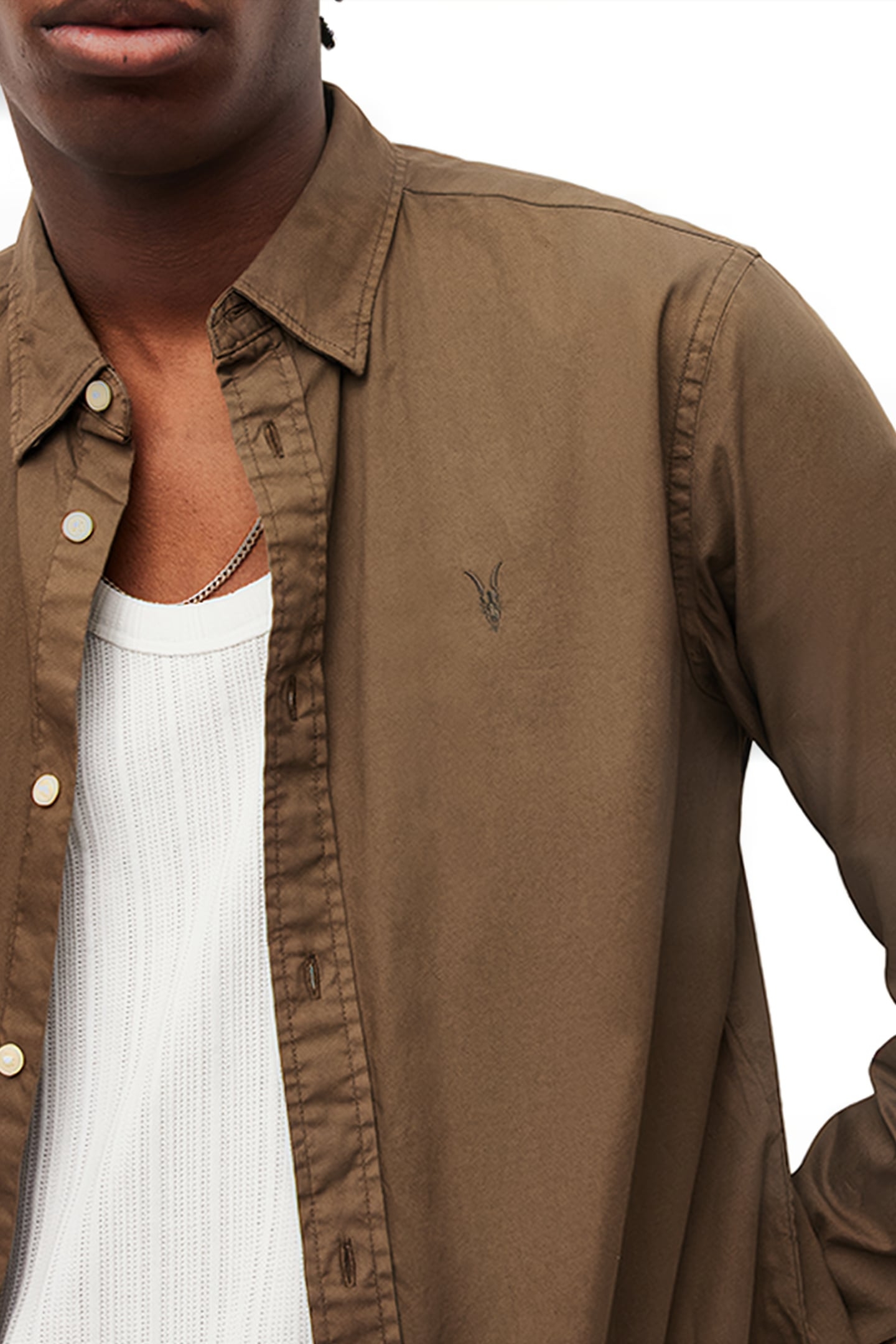 HAWTHORNE LS SHIRT MUTED BROWN 5