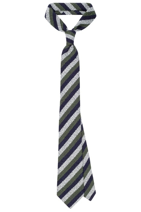 GREEN STRIPED TIE 1