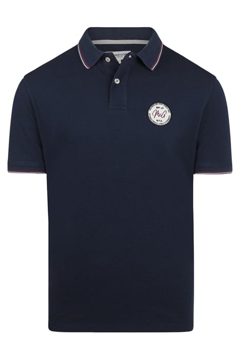 TIPPING POLO WITH BADGE RF NAVY 1