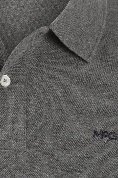 L/S POLO DARK GREY MELANGE 3