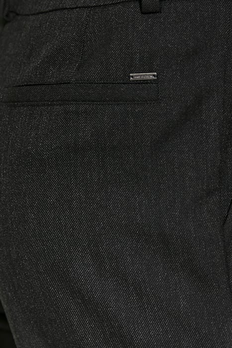 STRAIGHT PANTS BLACK HIGH WAIST REMOVABLE BELT WOMAN 6