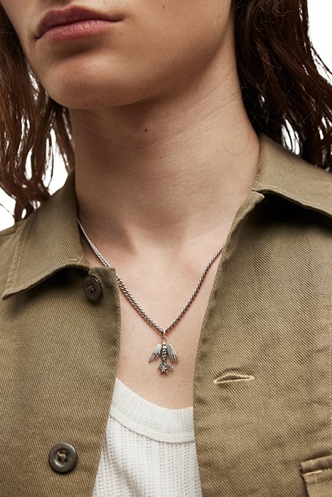 PHEONIX NECKLACE WARM SILVER 2