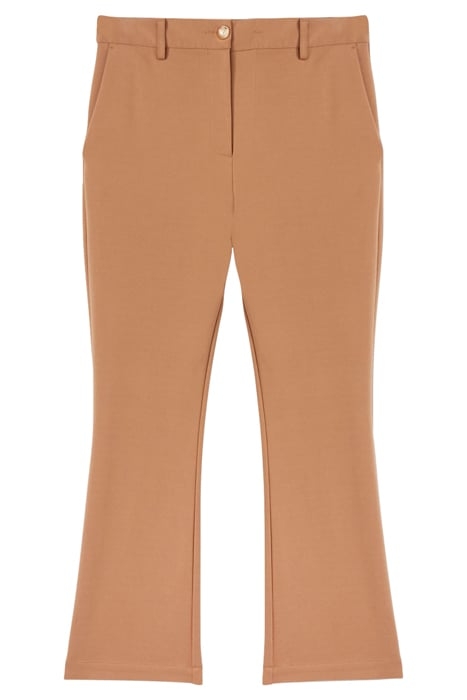 MILANO-STITCH KICK FLARE TROUSERS BEIGE 1