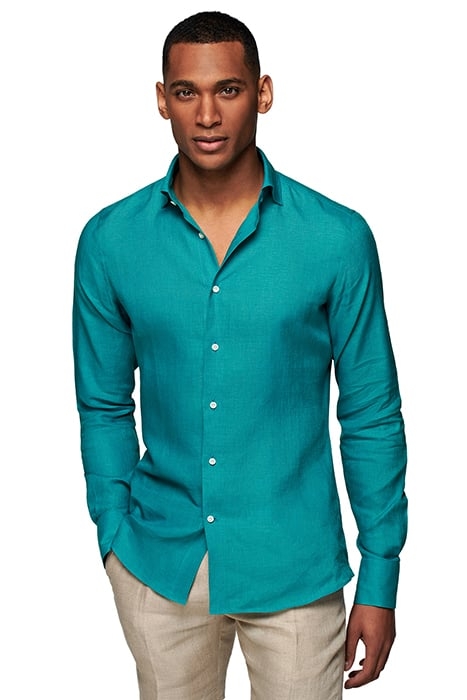 GREEN SLIM FIT SHIRT 1