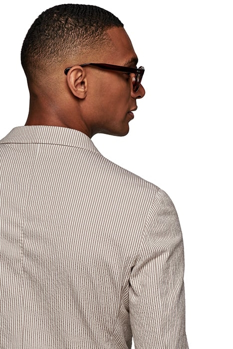 LIGHT BROWN STRIPED HAVANA SUIT 7