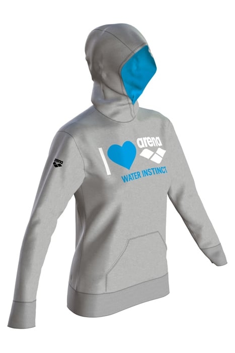 W GRAPHICS HOODIE MEDIUM GREY MELANGE 3