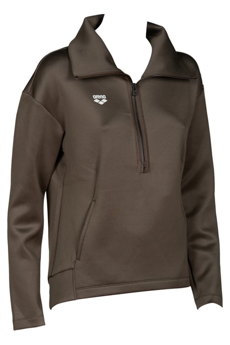 W L/S SPACER HALZ ZIP OLIVE GREEN 8