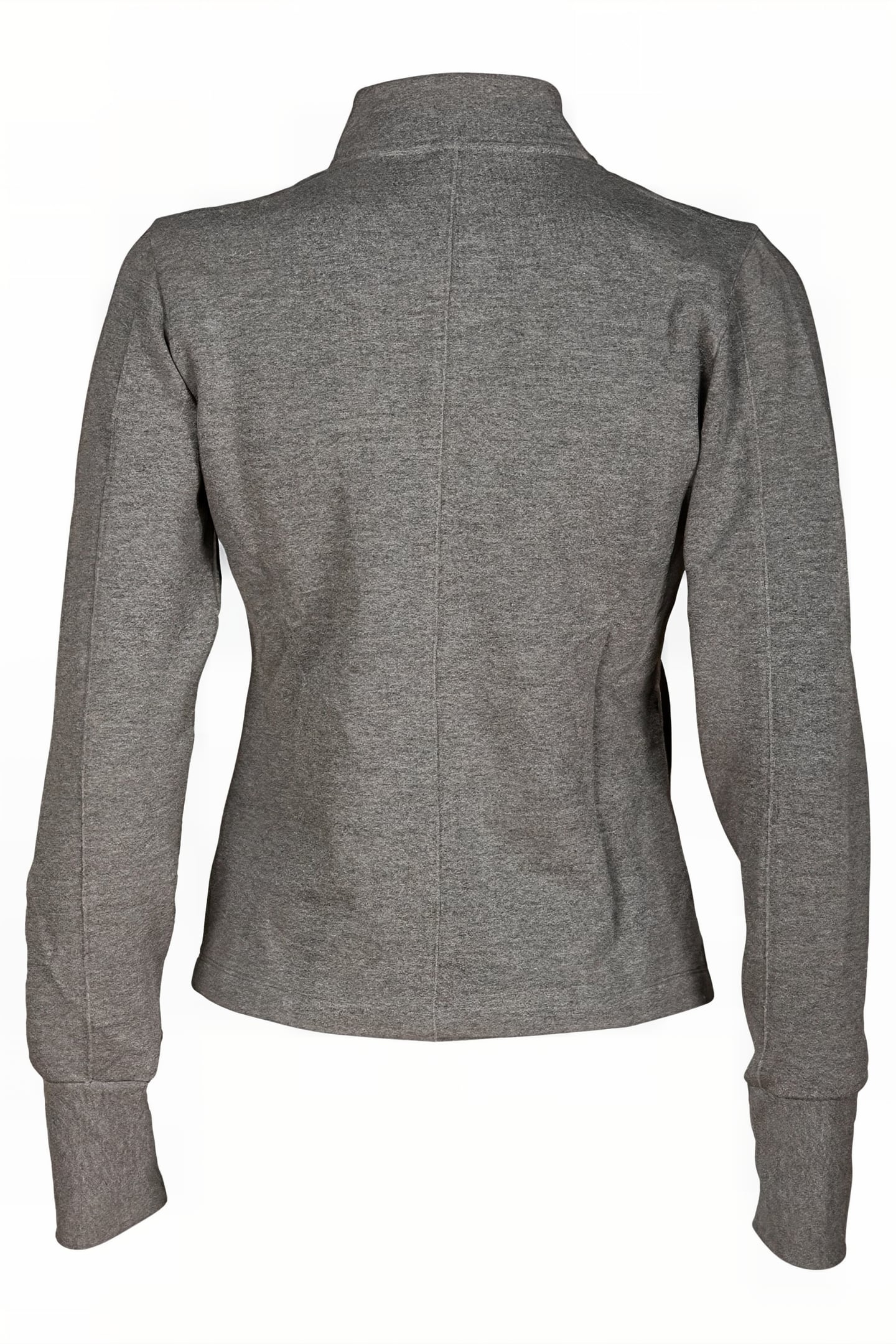 W ASYMMETRIC F/Z JACKET DARK GREY MELANGE 5