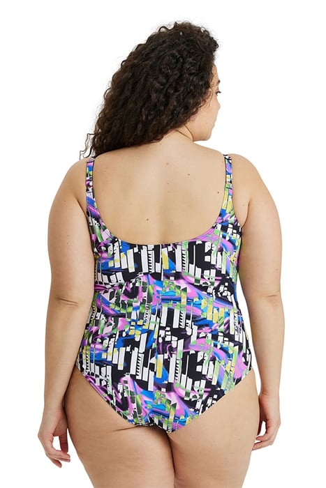 WOMEN'S BODYLIFT SWIMSUIT CAROLINA U BAC BLACK MULTI 3