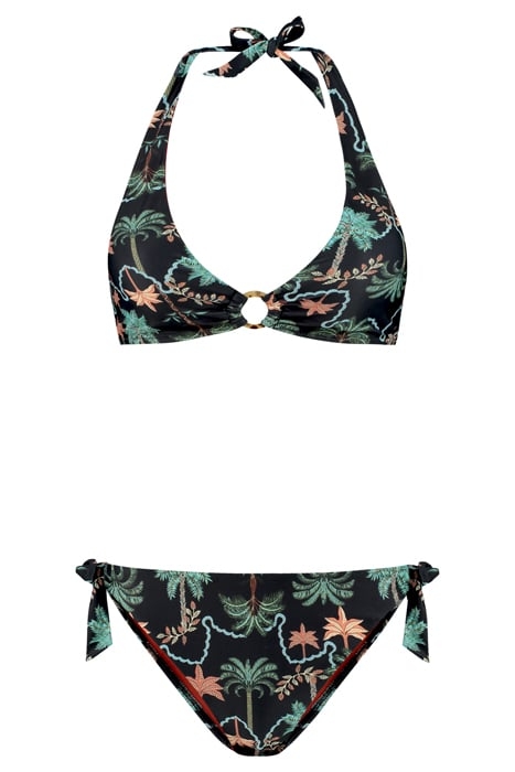 CARO BIKINI SET JAIPUR PALM BLACK BLACK 4
